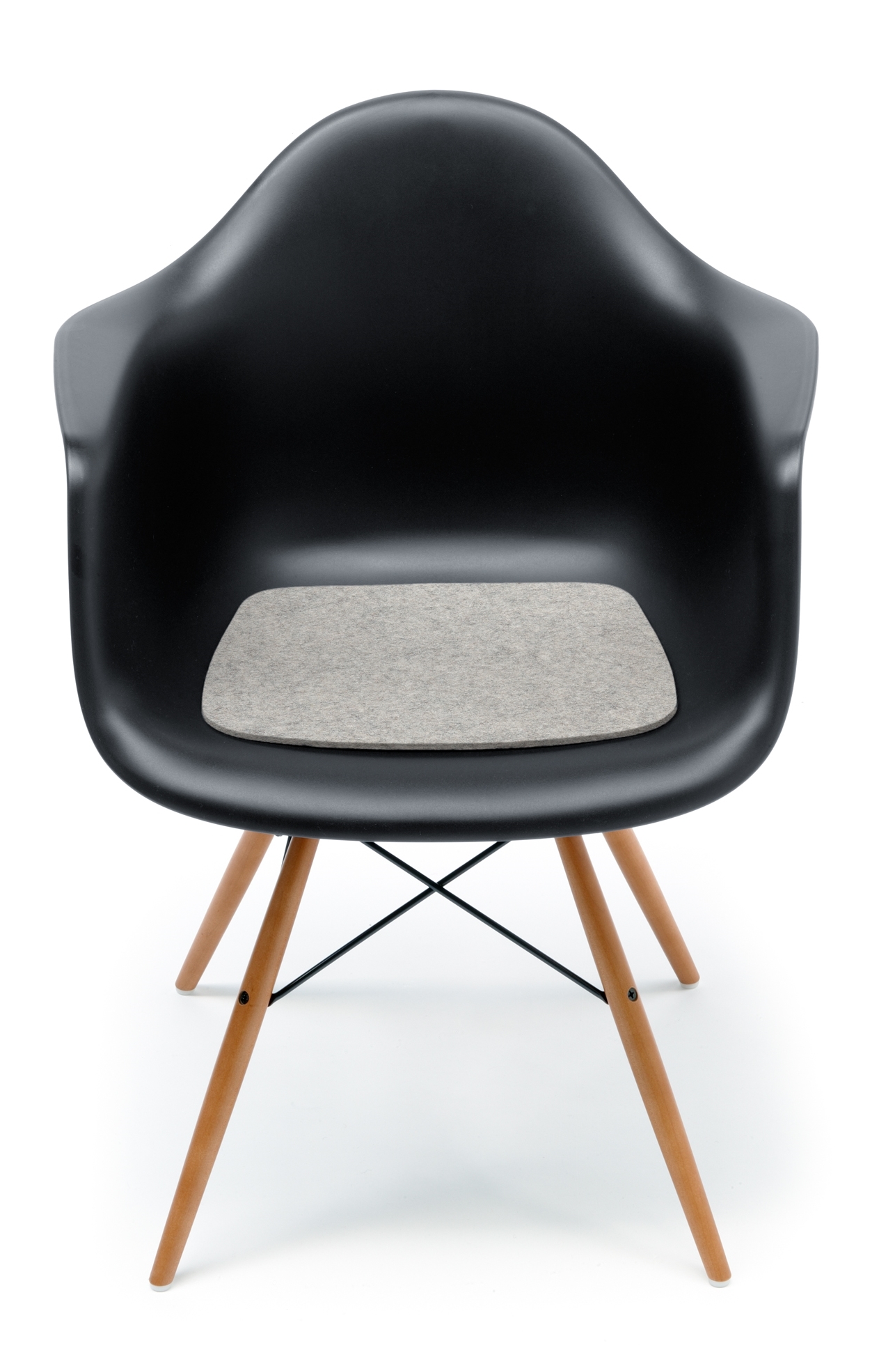 Sitzauflage-Filzauflage Eames Plastic Arm Chairs DAR / RAR / DAW Hell meliert Hey Sign