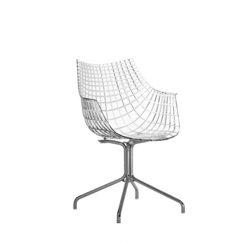 Meridiana Chair Armlehnenstuhl mit Viersternfuß Driade 