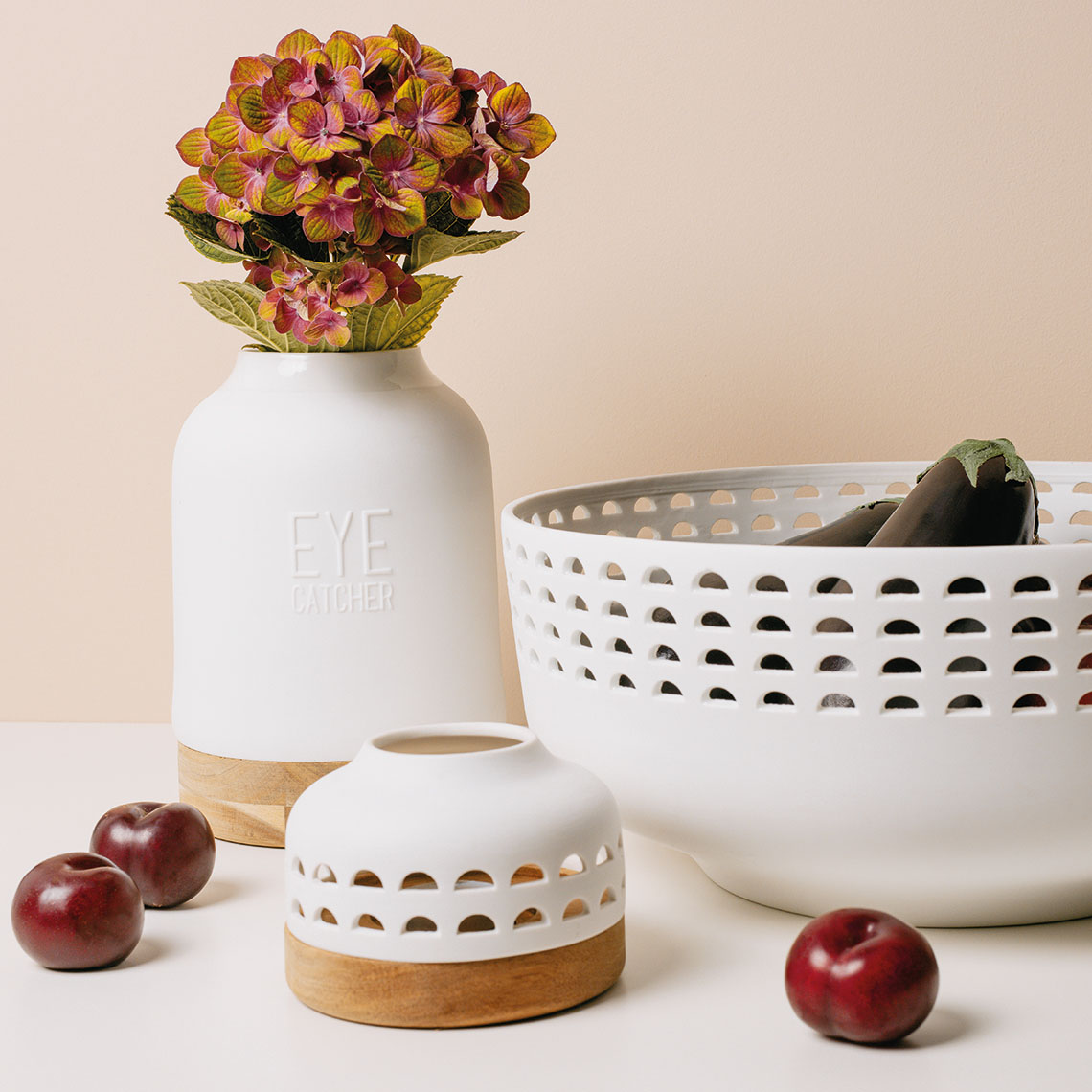 Eyecatcher Blickfang Vase Räder