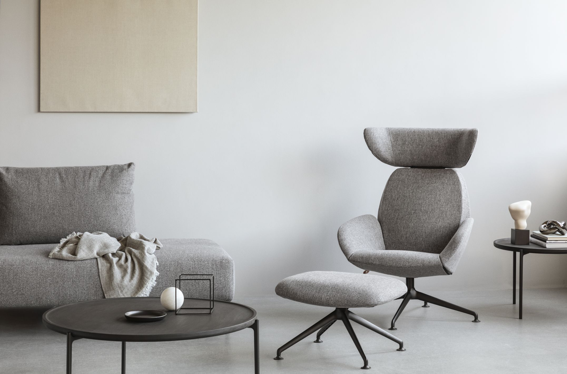 Savoye Tisch Eiche rund - geräuchert ø 60 x H 42 cm Eva Solo