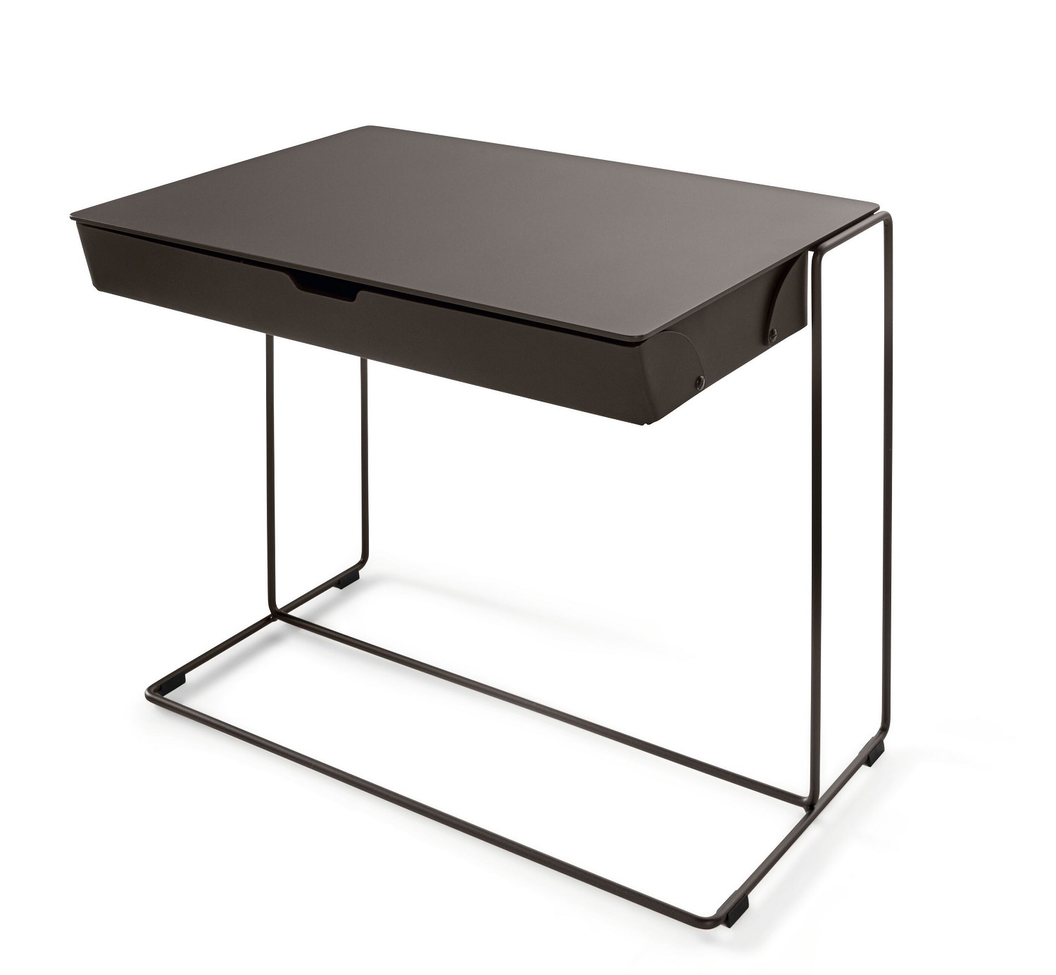 Oki Side Table Beistelltisch mit Ledertasche Walter Knoll