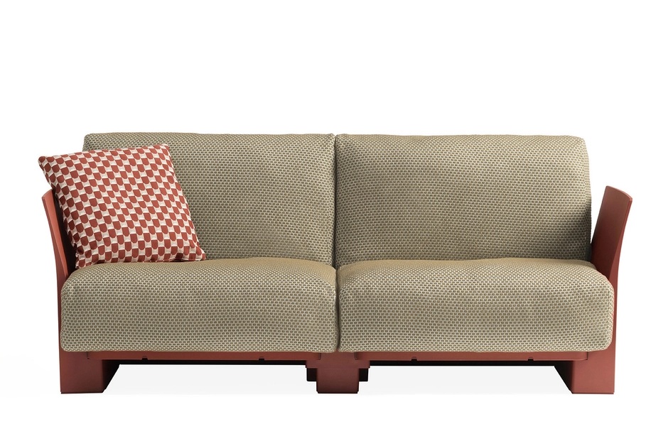 Pop Outdoor Monoblock Sofa 2-Sitzer Kartell