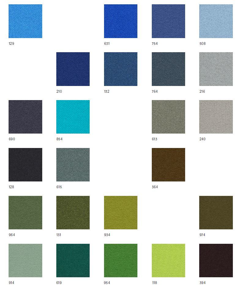 Stoffmusterkarte Tonus 4 Kvadrat