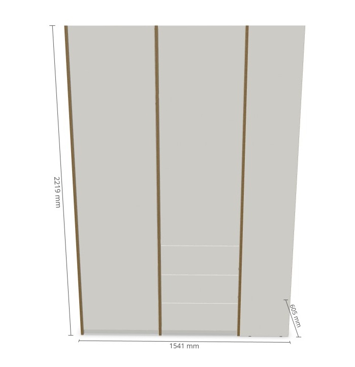 MODULAR PLUS Schrank Kombination mit Anbauregal rechts und 3 Schubkästen Müller Möbelwerkstätten
