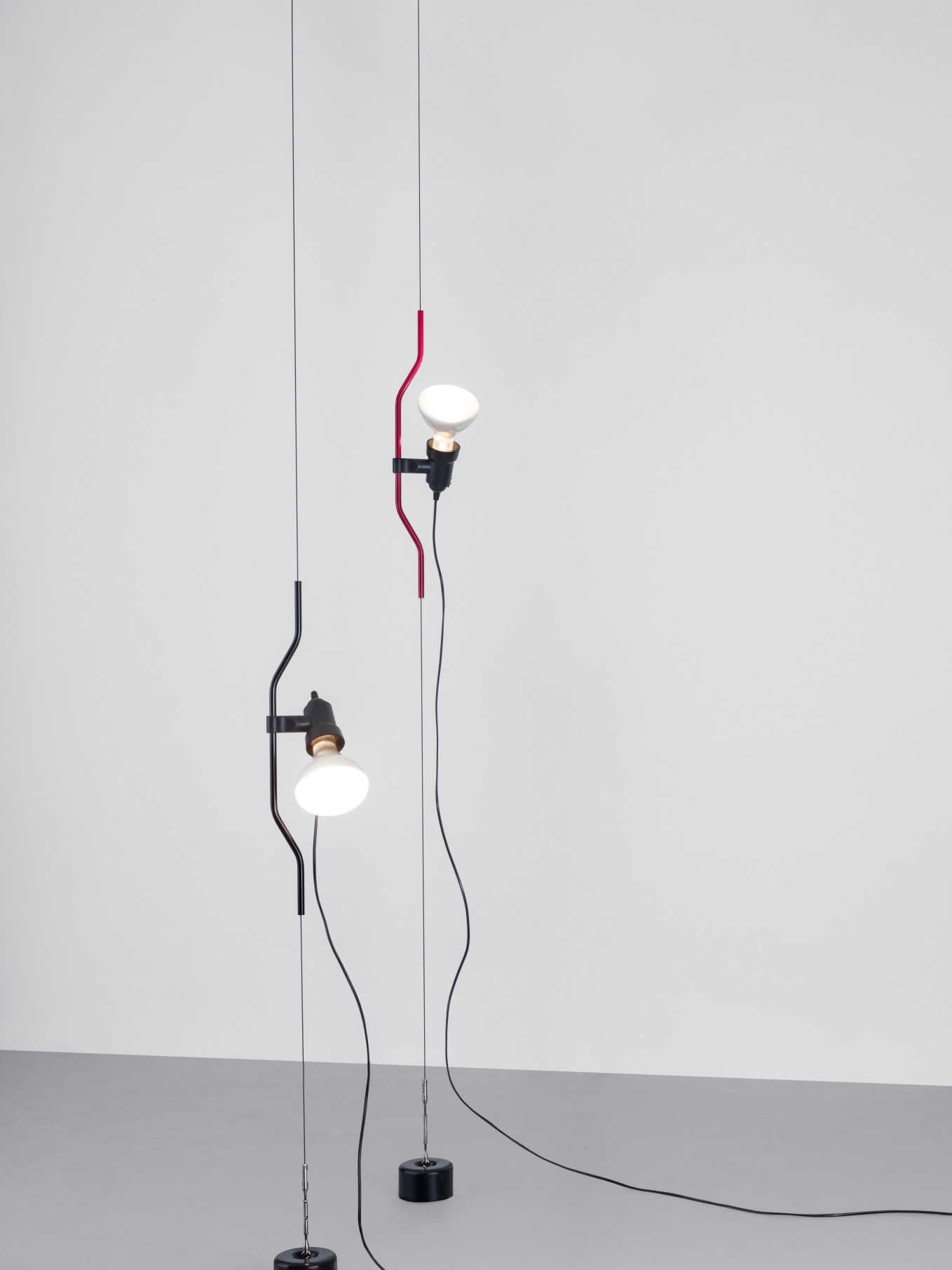 Parentesi Lamp Leuchte mit Schalter Flos Rot