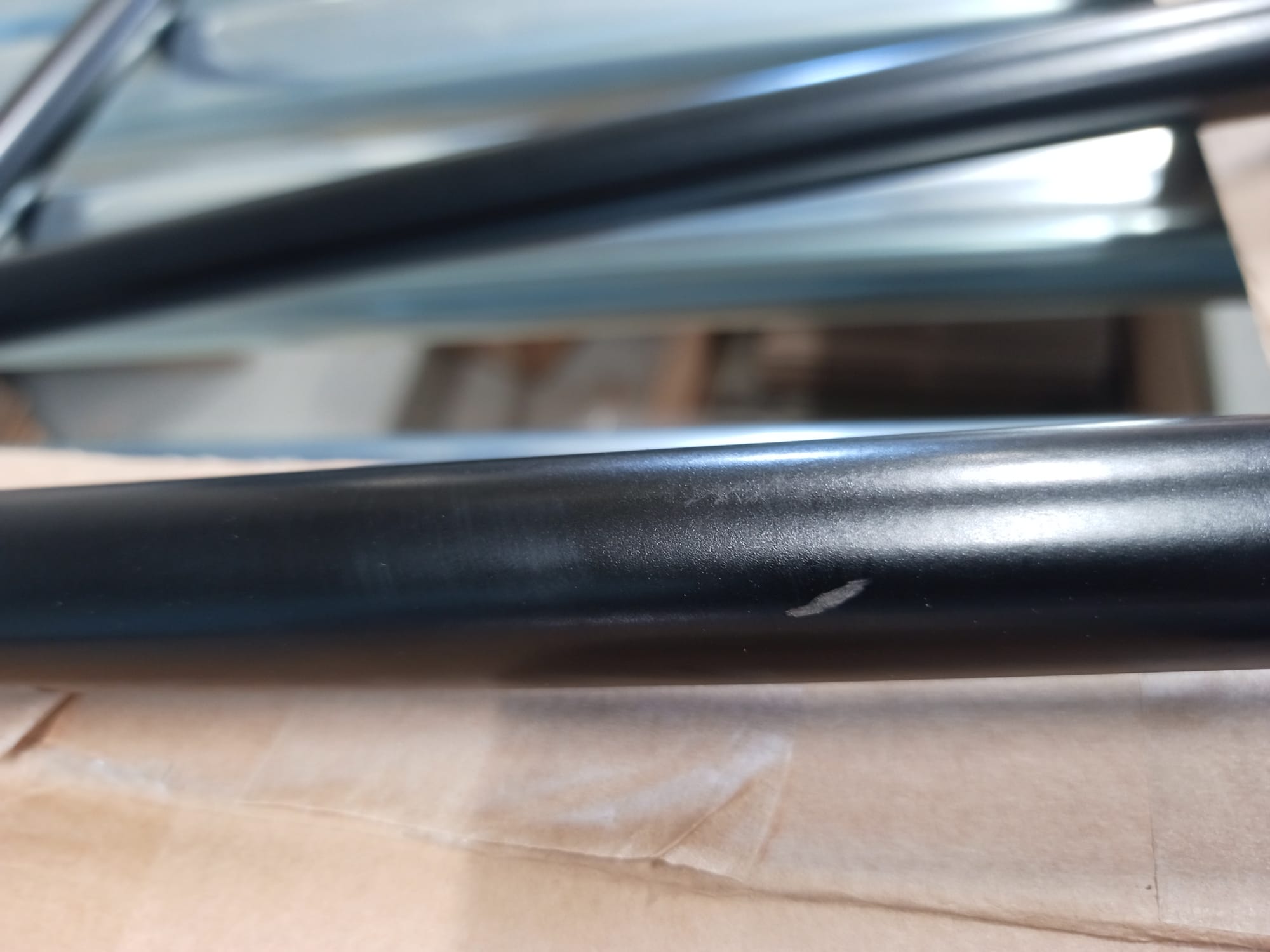 Eiermann 3 Tischgestell farbig SCHWARZ 58x29 cm Richard Lampert MÄNGELEXEMPLAR  1