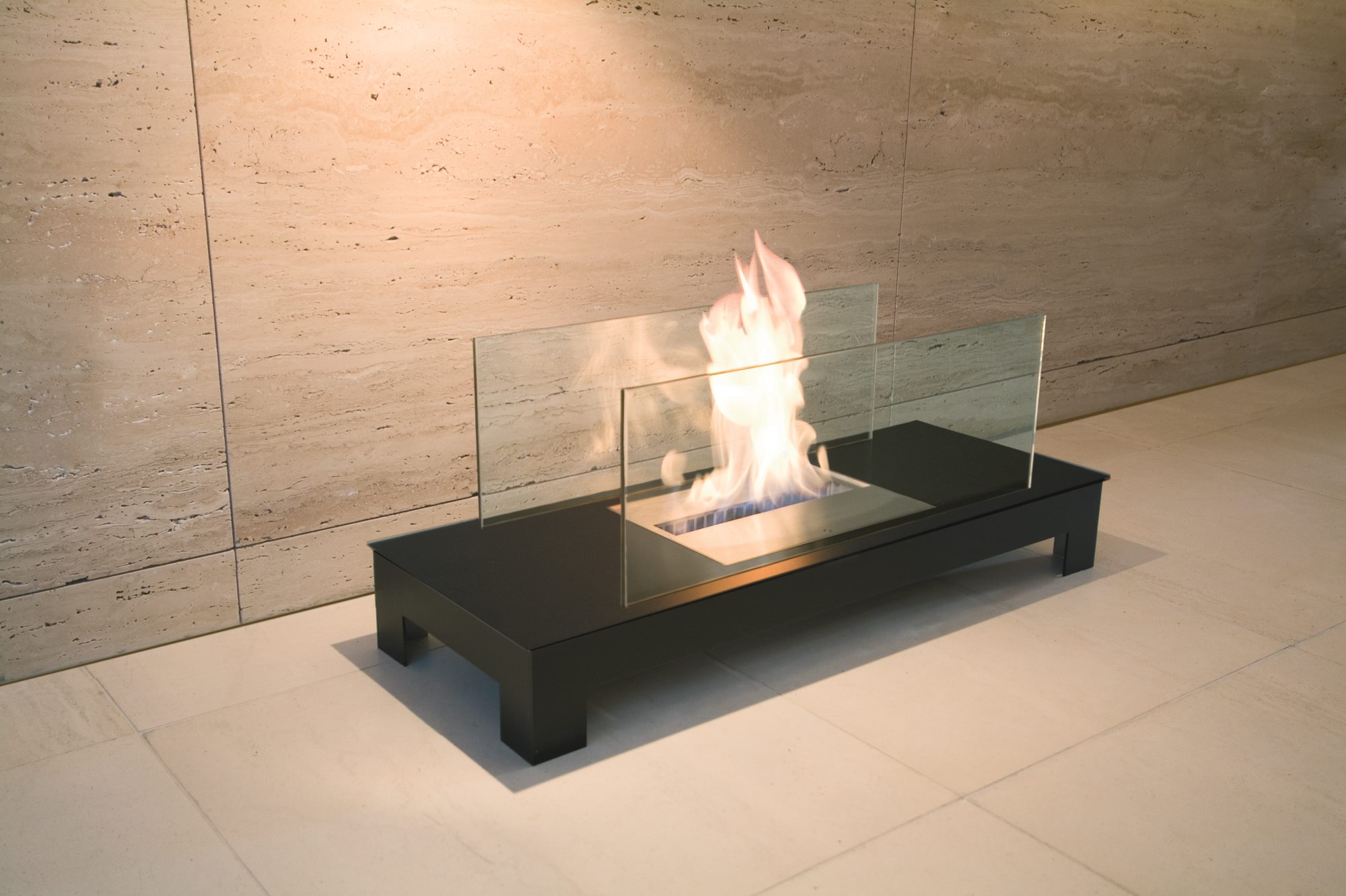 Floor Flame Ethanol Kamin Radius