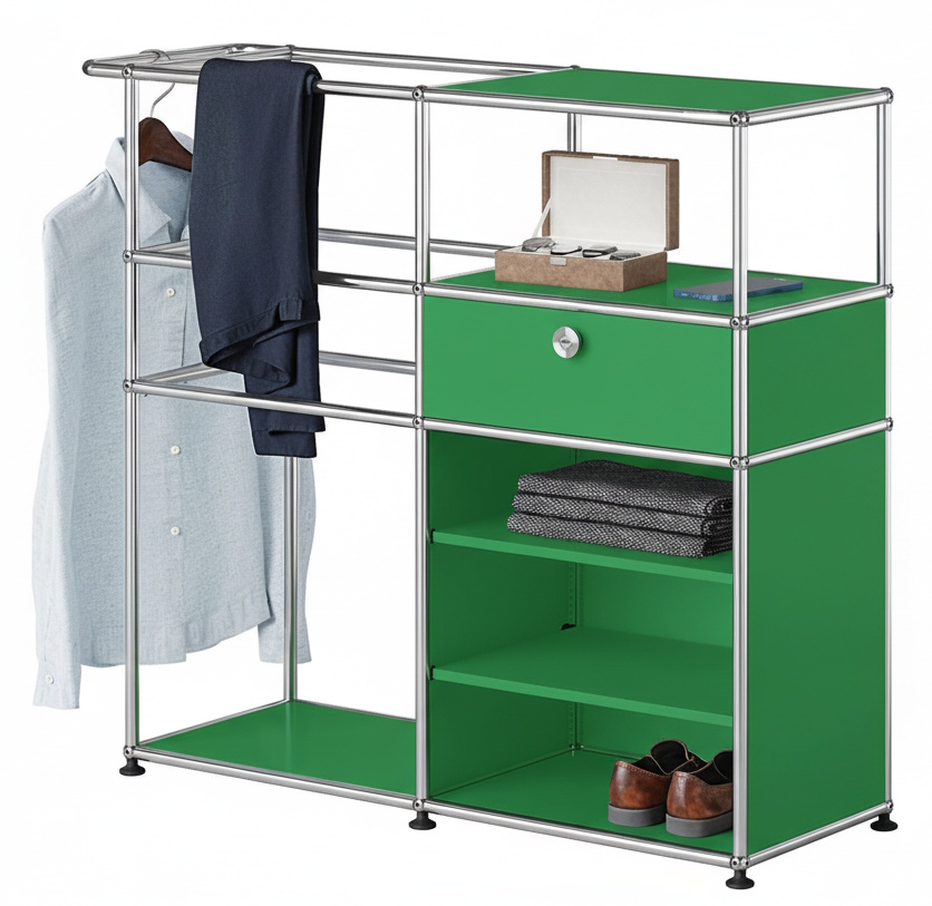 Garderobe USM Haller Grün