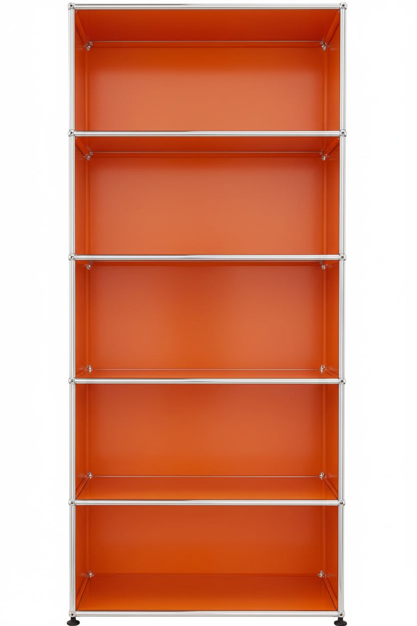 USM Haller Regal Offen H 179 cm Reinorange