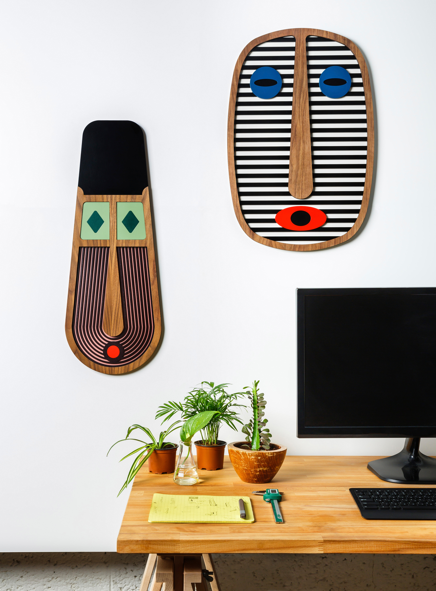 Modern African Mask #4 Wandschmuck Umasqu EINZELSTÜCK