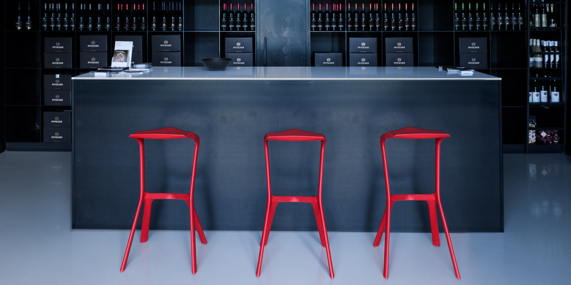 Miura Stool Barhocker REINORANGE Plank EINZELSTÜCK