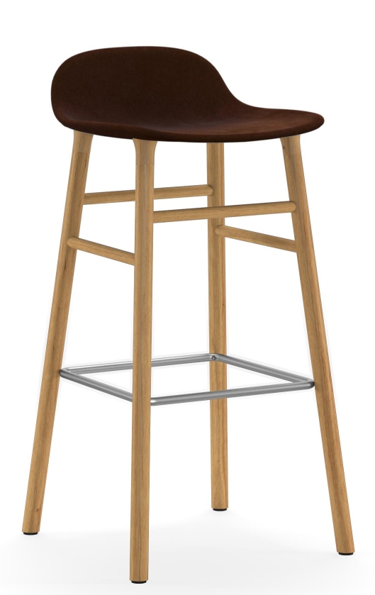 Form Barstool Barhocker H 75 cm Holz Gepolstert Normann Copenhagen