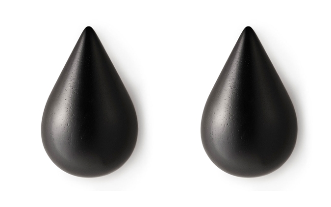 Dropit Hooks 2er Pack Garderobenhaken SCHWARZ / SMALL Normann Copenhagen EINZELSTÜCK