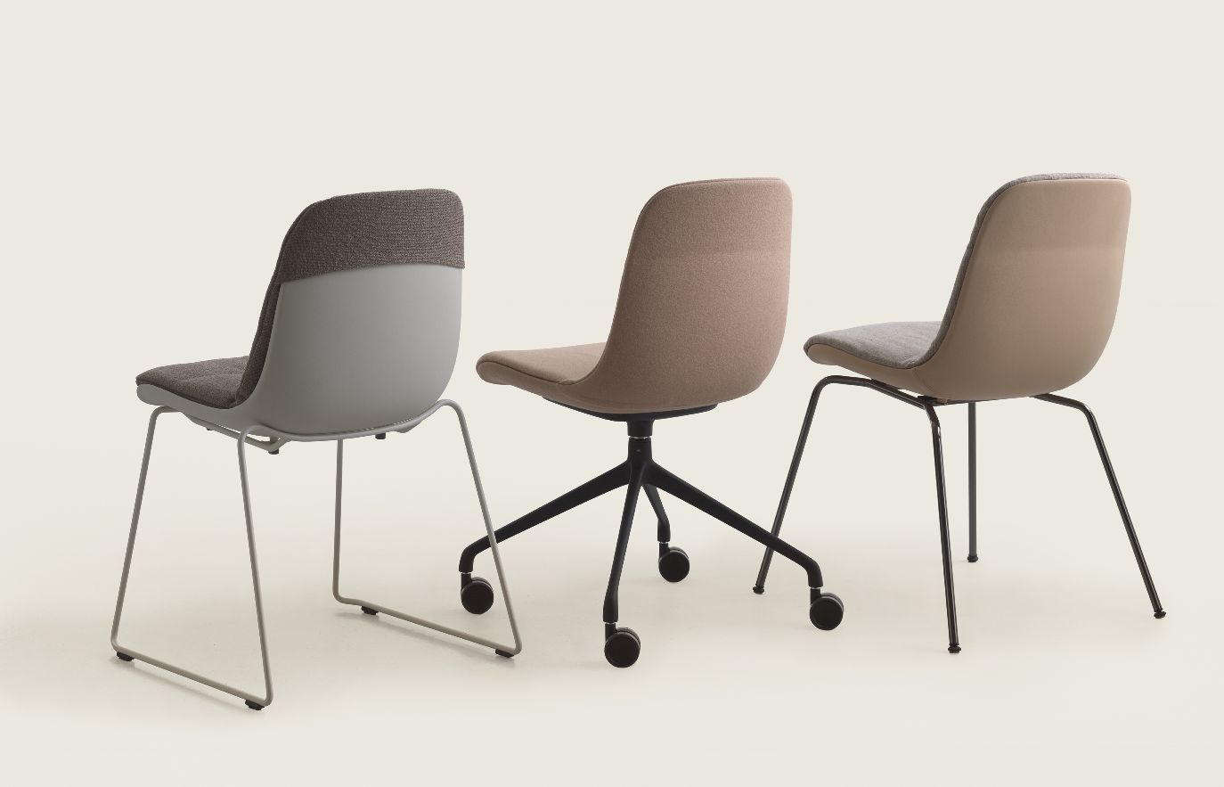 Elephantino Stuhl mit Rollen Kristalia