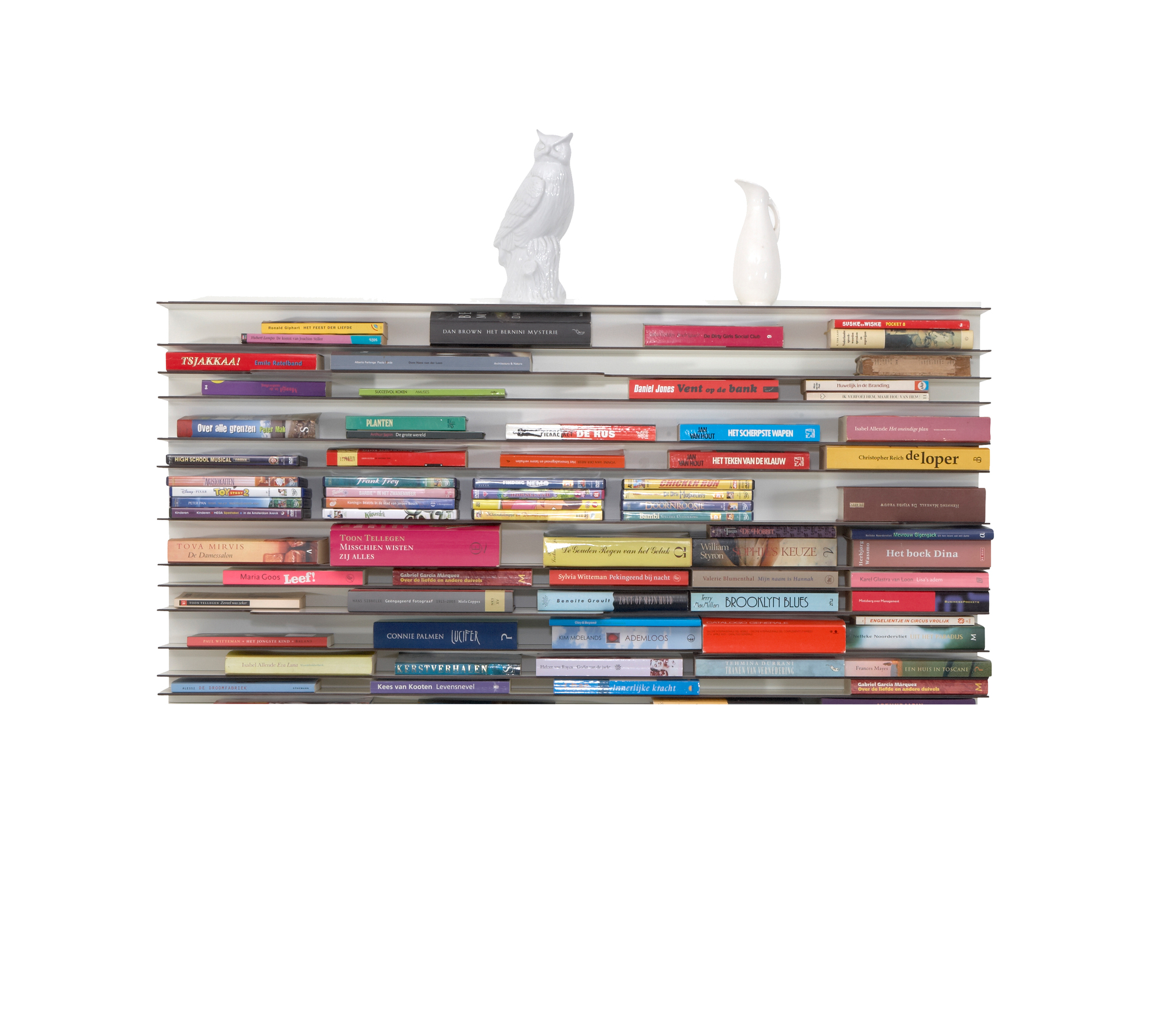Paperback Bücherregal Spectrum weiß 120x60 cm