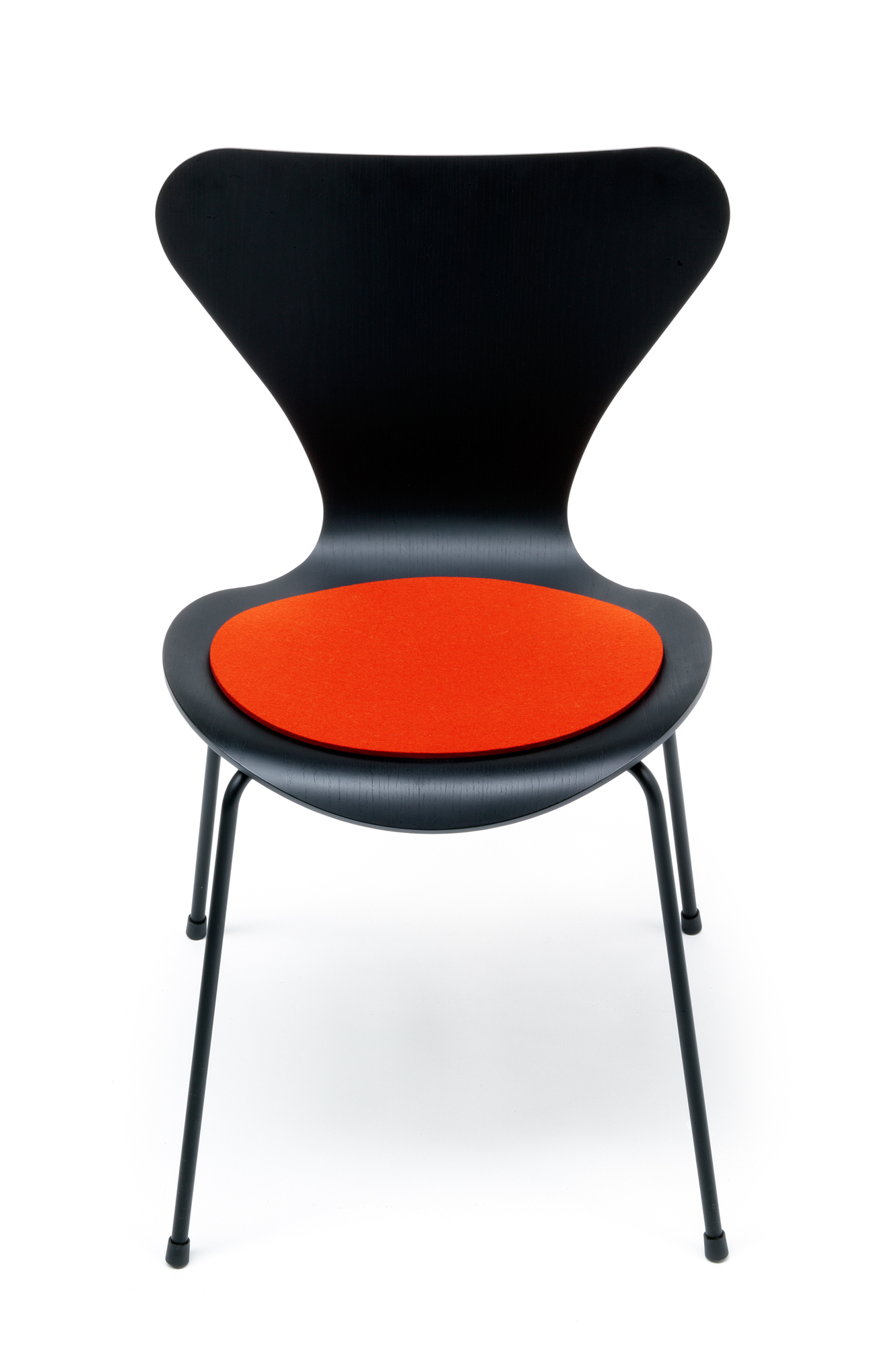 Sitzauflage - Filzauflage Fritz Hansen 3107 Siebener Stuhl Mango Hey Sign