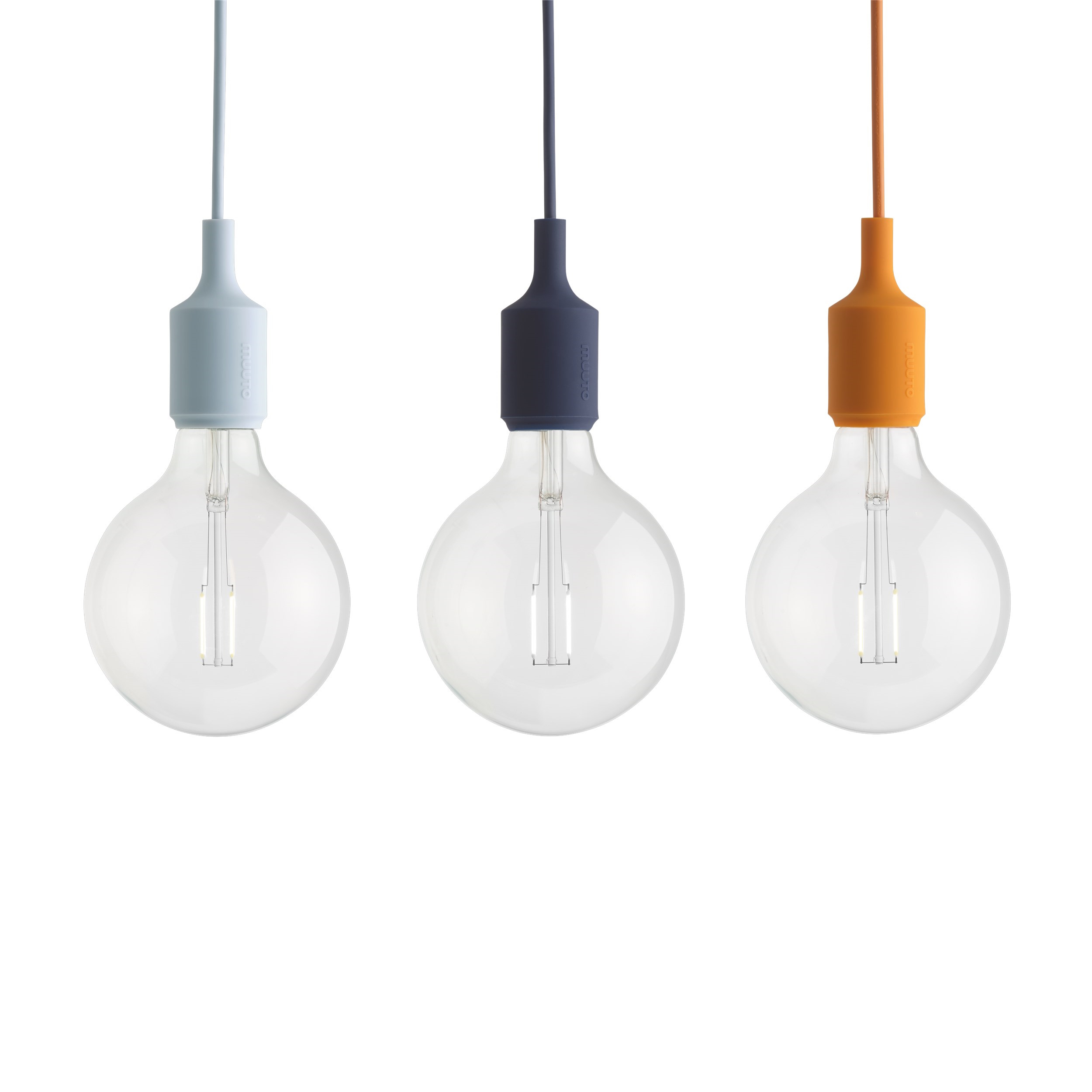E27 Socket lamp Pendelleuchte Muuto Light Orange