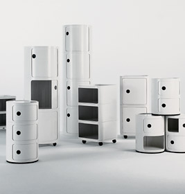 Componibili 4953 - rundes Element niedrig Kartell