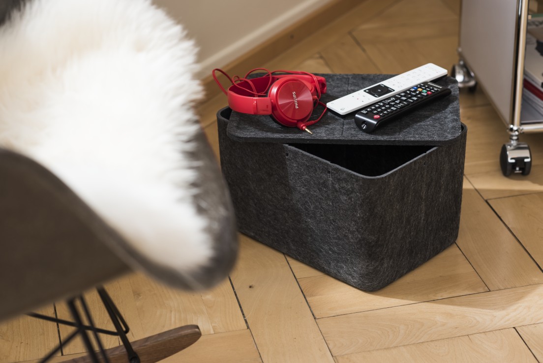 USM Haller Inos Box tief mit Tablett