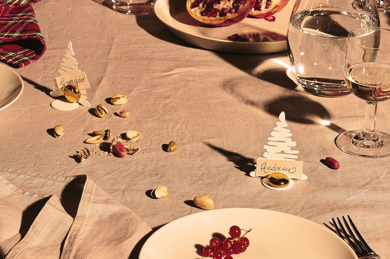 Barkplace Tree Tischkartenhalter Weihnachten Grün Alessi EINZELSTÜCK