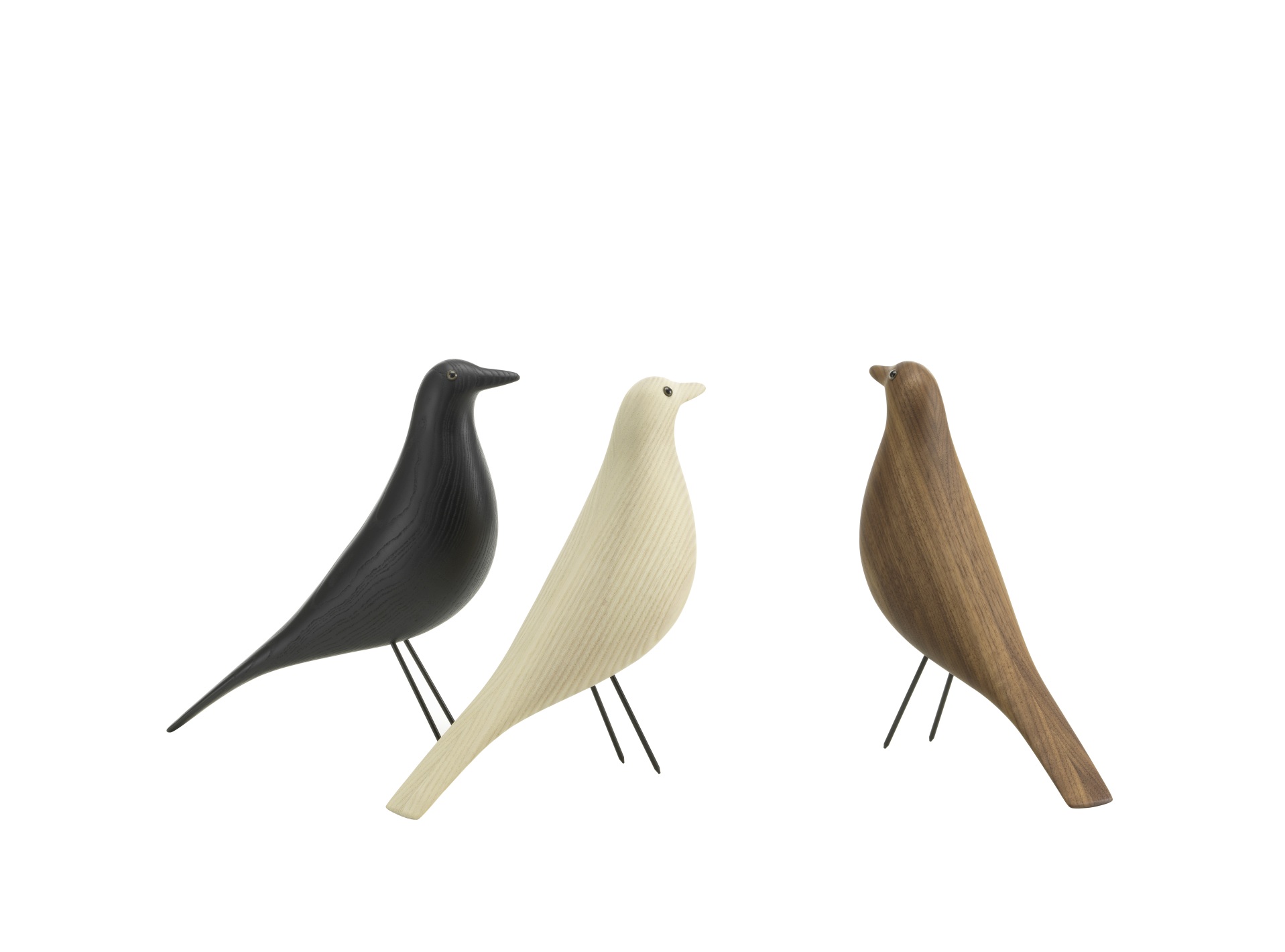 Eames House Bird Skulptur Esche schwarz Vitra NEUE VERSION