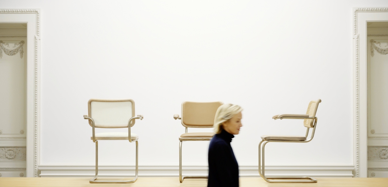 JS. Thonet by Jil Sander S 64 P / S64P Freischwinger Thonet