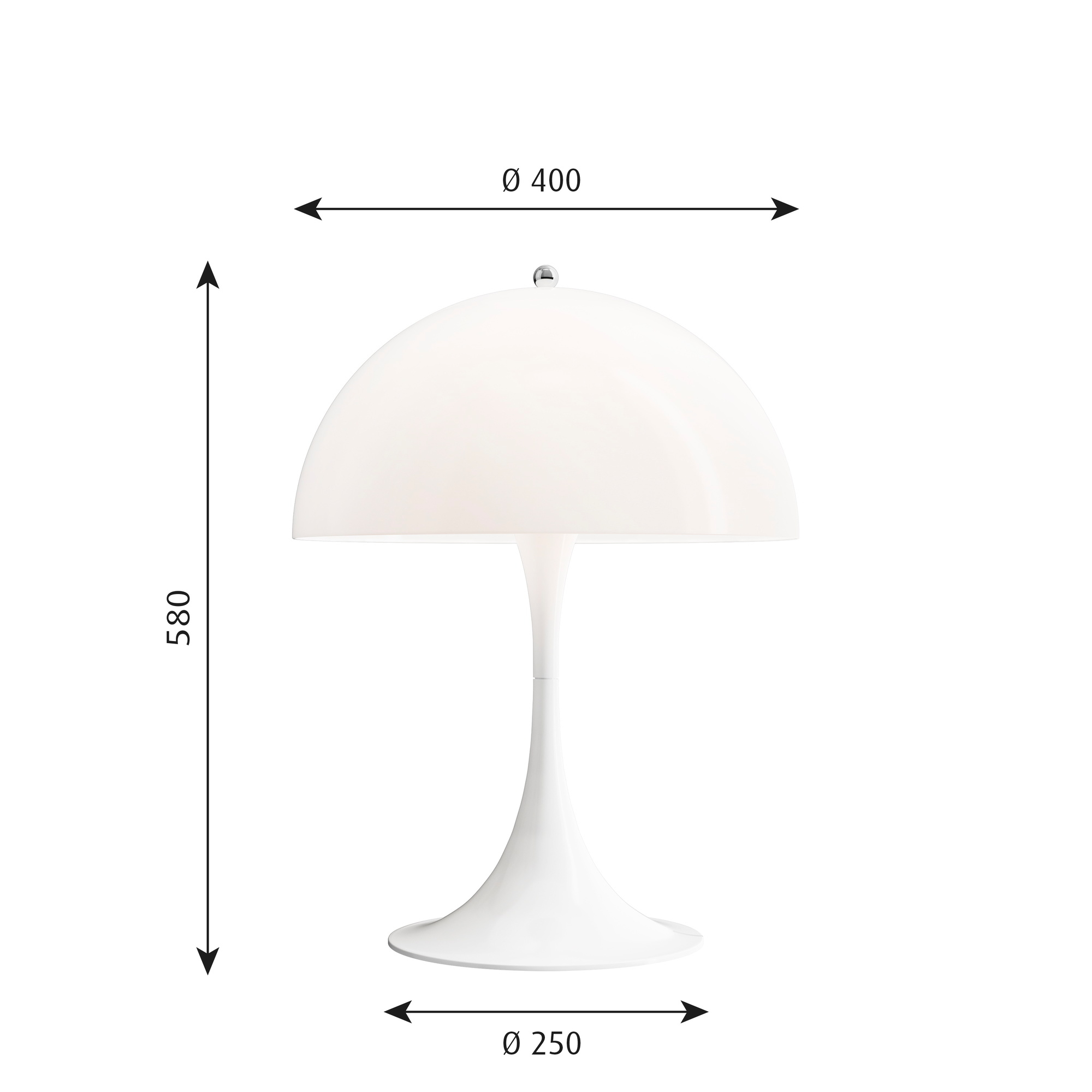 Panthella 400 Table Lamp Tischleuchte Louis Poulsen
