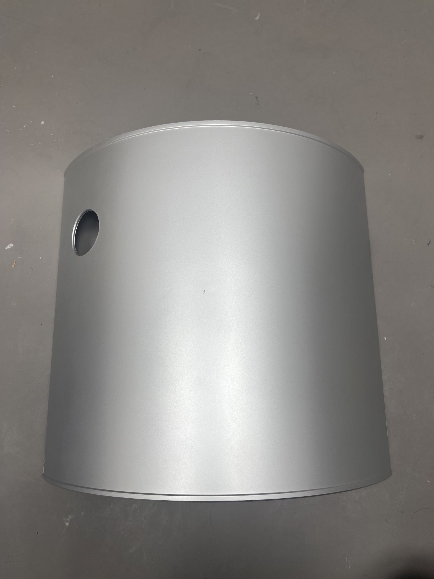 Componibili 4955 - rundes Element hoch SILBER Kartell MÄNGELEXEMPLAR