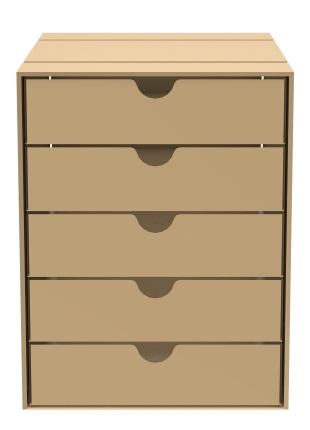 USM Haller Inos Kastenset C4 mit 5 Schalen geschlossen Home Office Beige