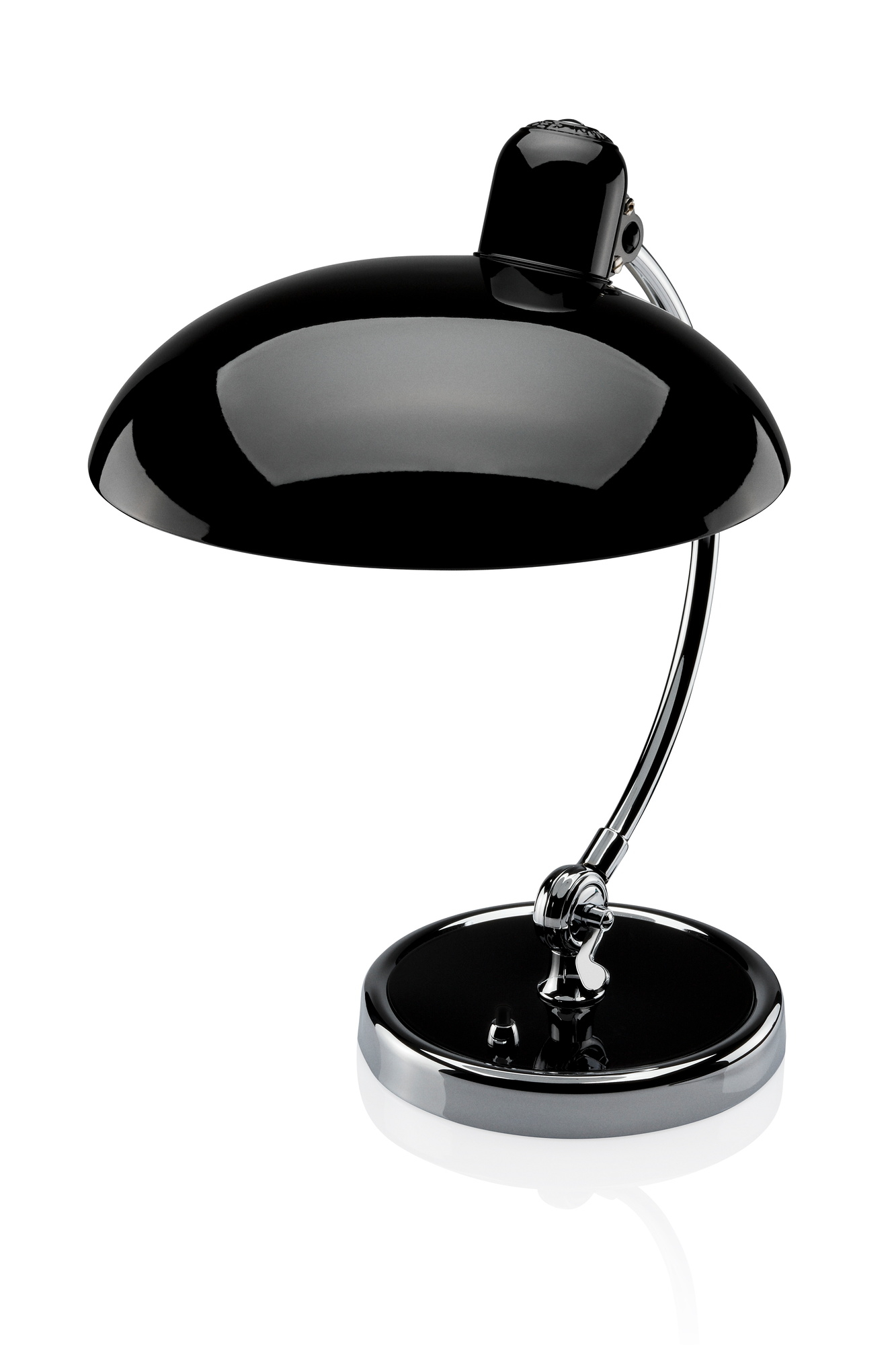 6631 T Luxus Tischleuchte KAISER idell Fritz Hansen schwarz hochglanz