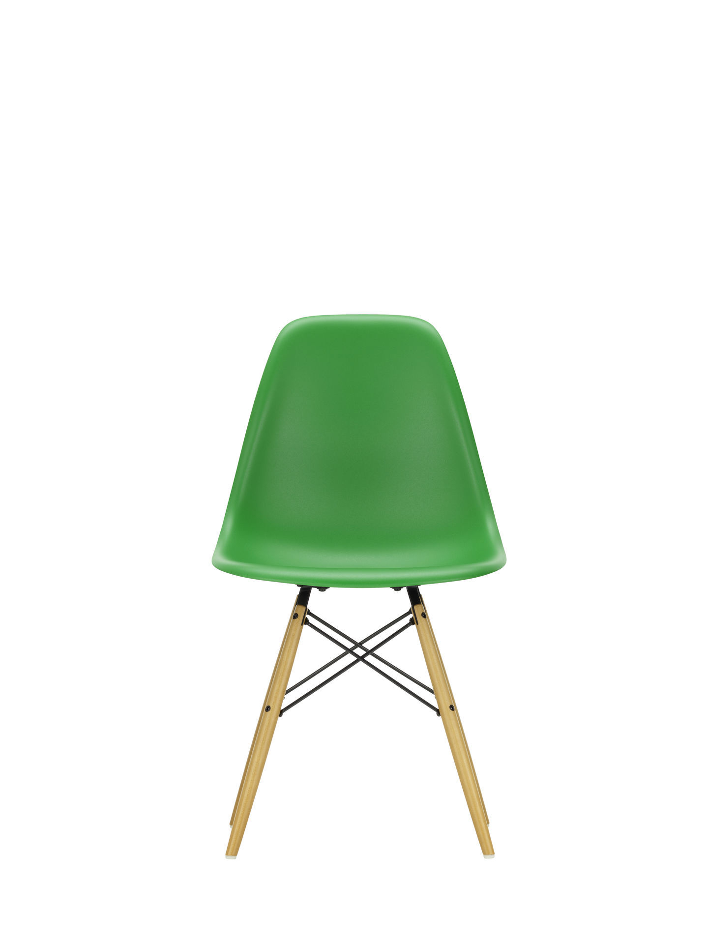 Eames Plastic Side Chair DSW Stuhl Vitra Ahorn gelblich-Zartrosa