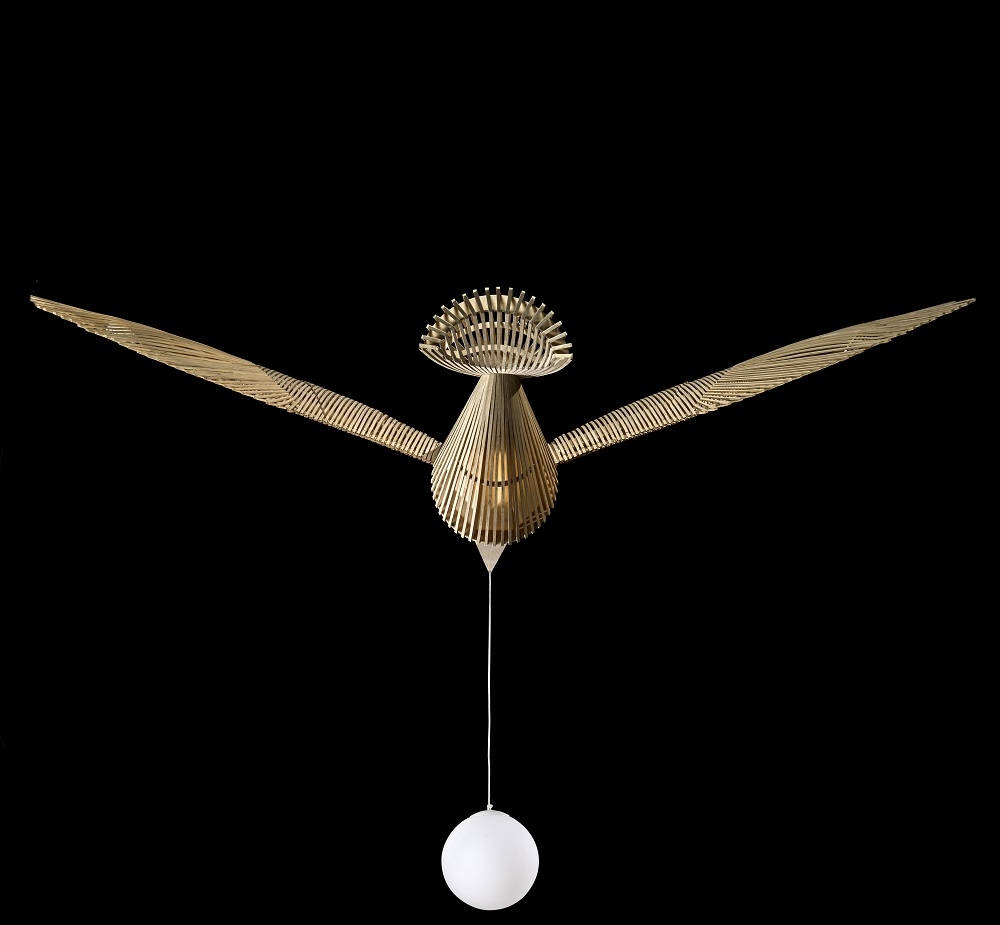 Big Bird / Birdy Suspension Leuchtenskulptur mit Bluetooth LZF Lamps 