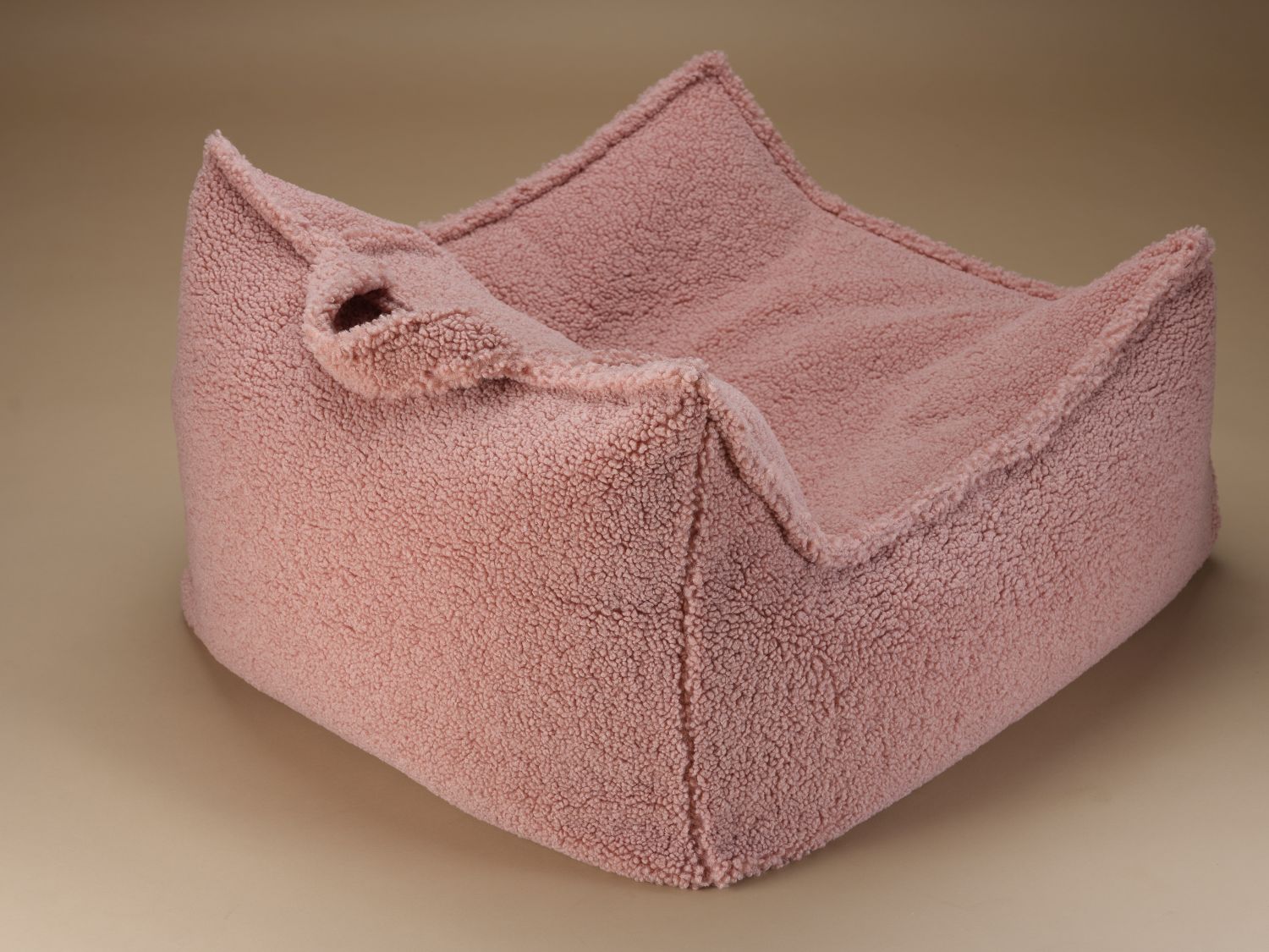 Kindersitzsack Sessel Teddystoff Guave Wigiwama