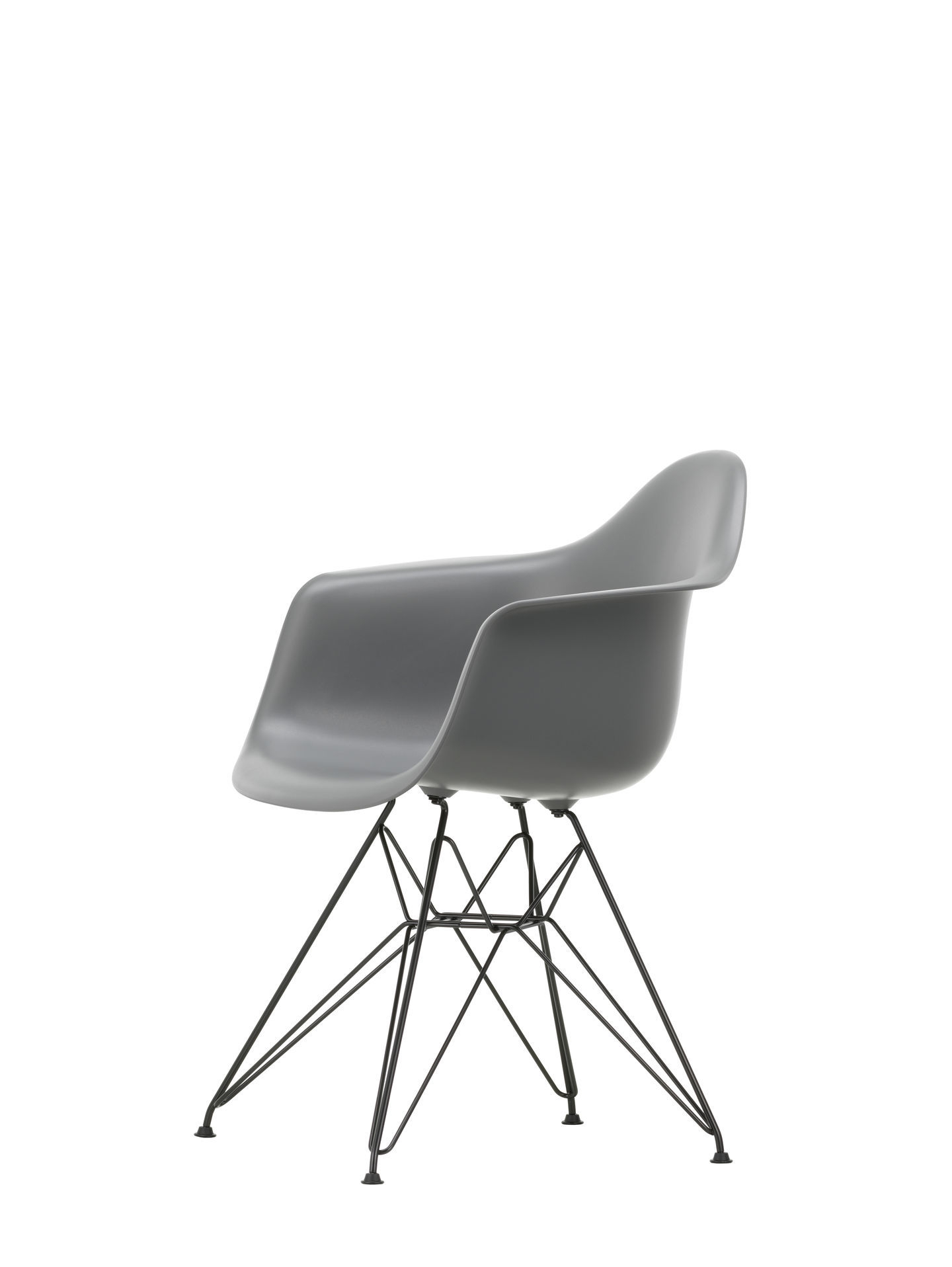 Eames Plastic Arm Chair DAR Stuhl Vitra Schwarz - Rostorange