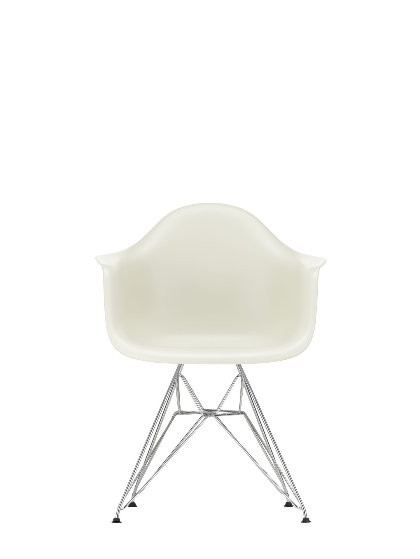 Eames Plastic Arm Chair DAR Stuhl Vitra Schwarz - Rostorange
