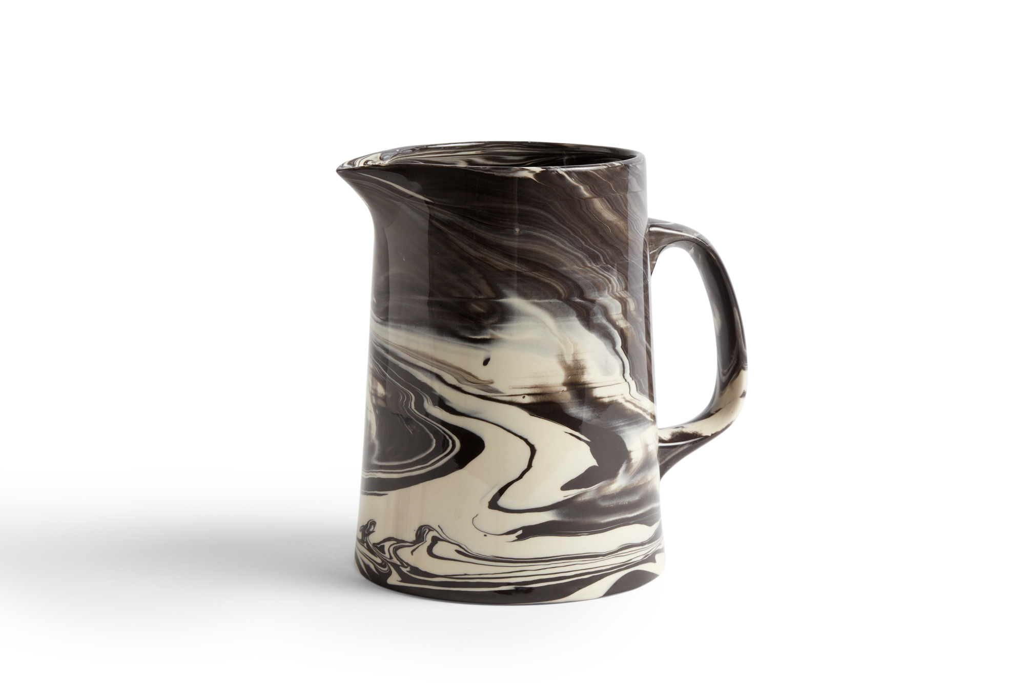 Marbled Jug Karaffe schwarz Hay