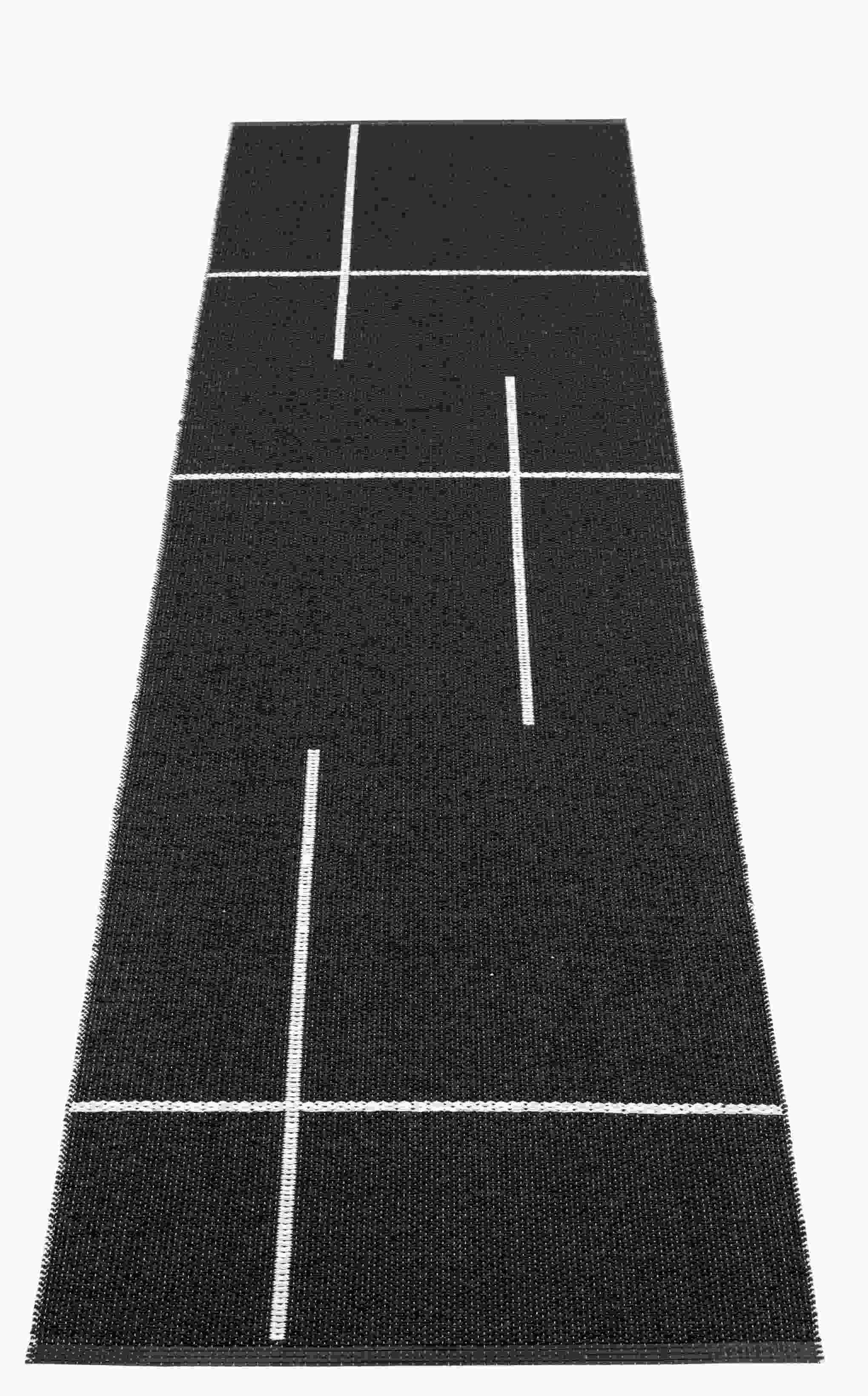 Fred Kunststoffteppich 70 x 270 cm Pappelina Schwarz