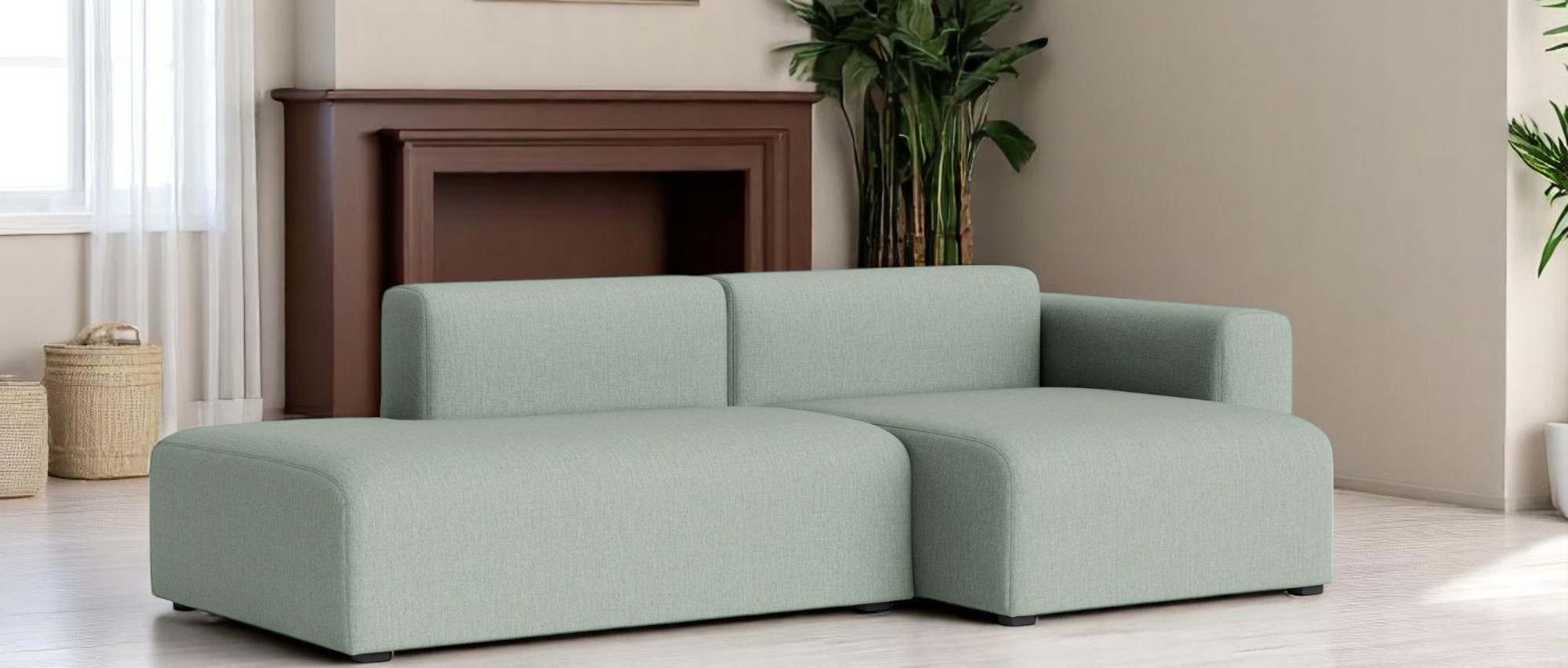 Mags Sofa 2,5-Sitzer Combination 3 low Armrest mit Armlehne rechts Hay 