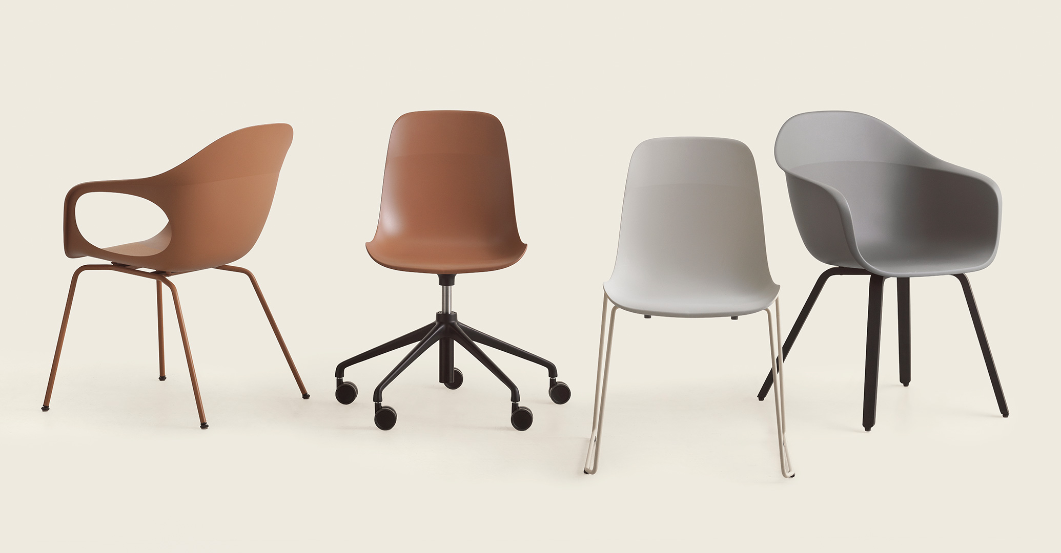 Elephantino Sessel Vierfuß Gestell Kristalia