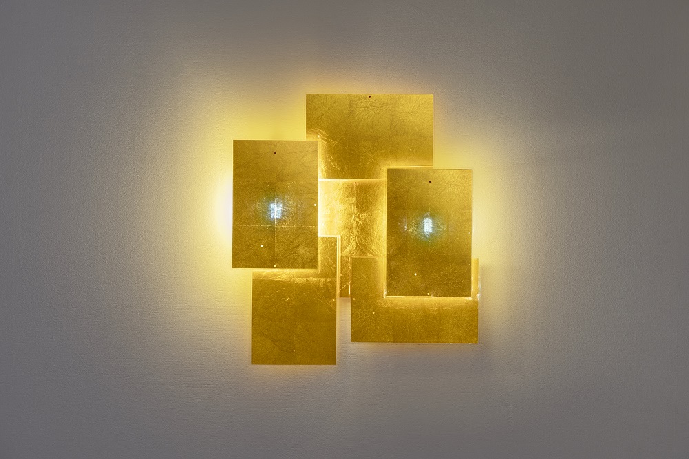24 Karat Blau Flat Wandleuchte Ingo Maurer 