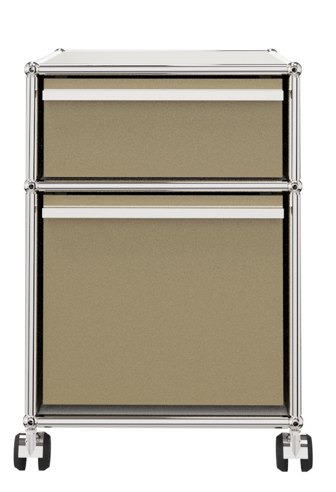USM Haller Rollcontainer mit Hängeregistratur - beige