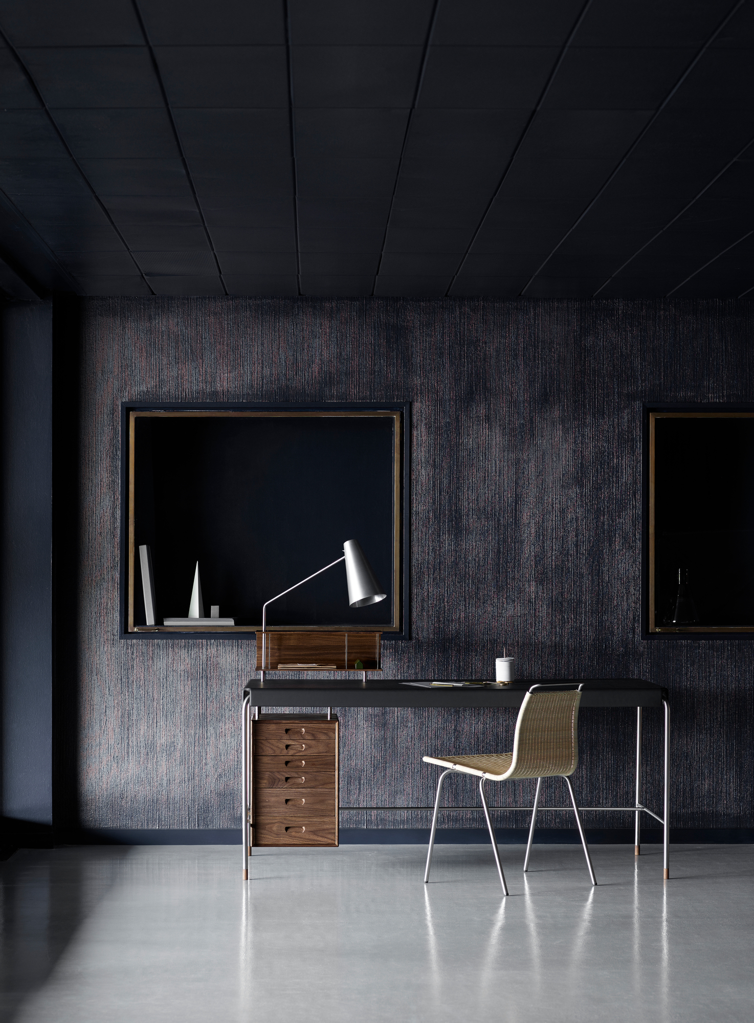 AJ52 Society Table Arbeitstisch Walnuß geölt Carl Hansen & Søn