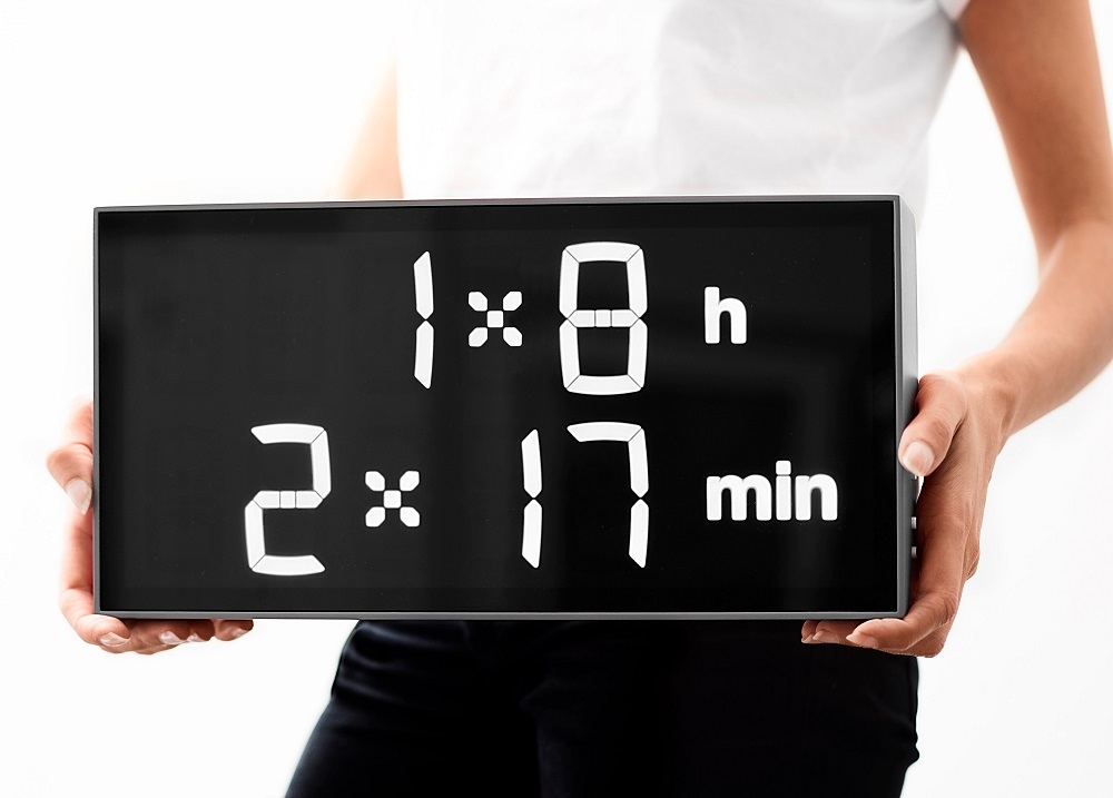 Digital clock LED Digitaluhr / Tischuhr / Wanduhr Albert Clock Schwarz