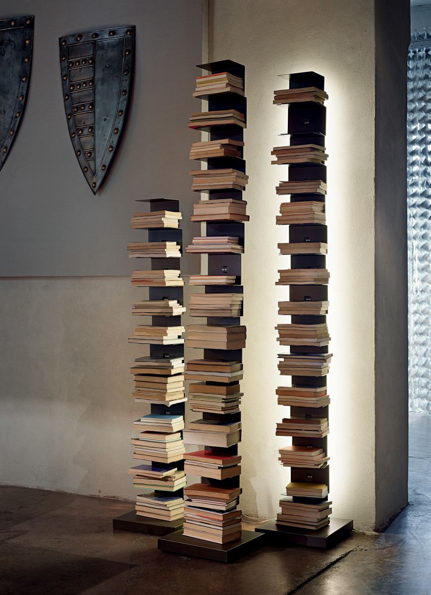 Ptolomeo Luce Bücherregal mit Beleuchtung Opinion Ciatti