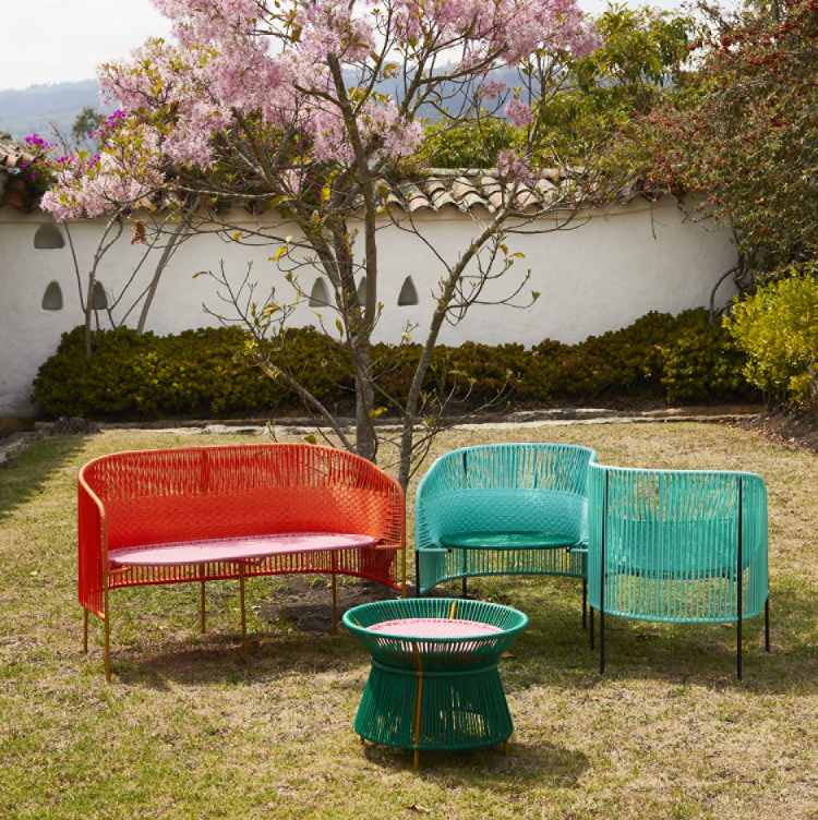 Caribe Basket Table Tisch Outdoor ames 