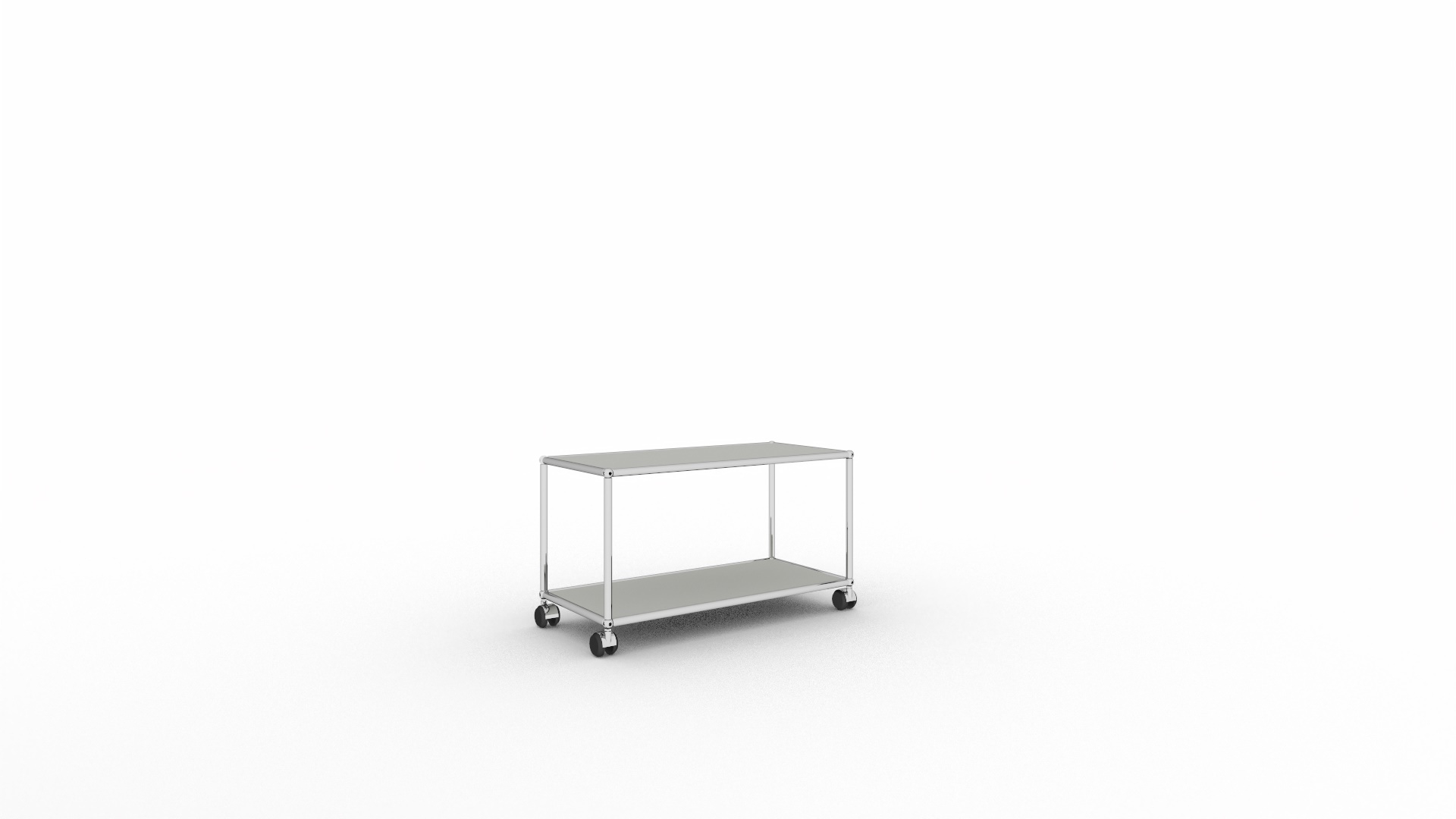 USM Haller TV Möbel mit Rollen lichtgrau