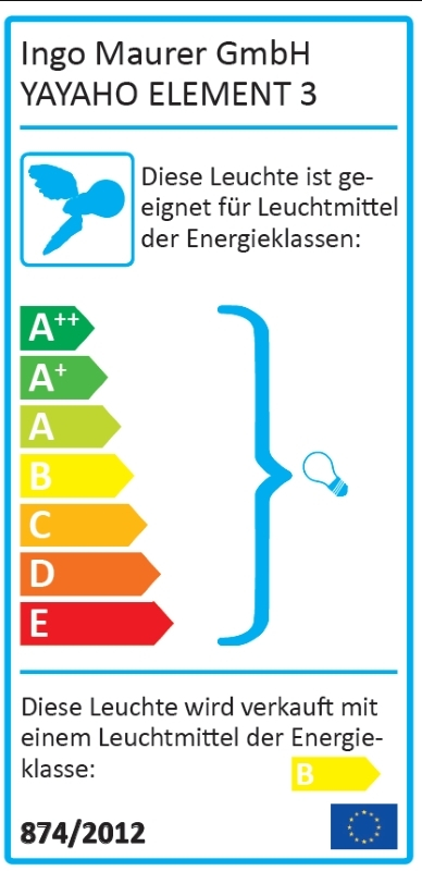 YAYAHo Element 3 mit Blende natur Ingo Maurer