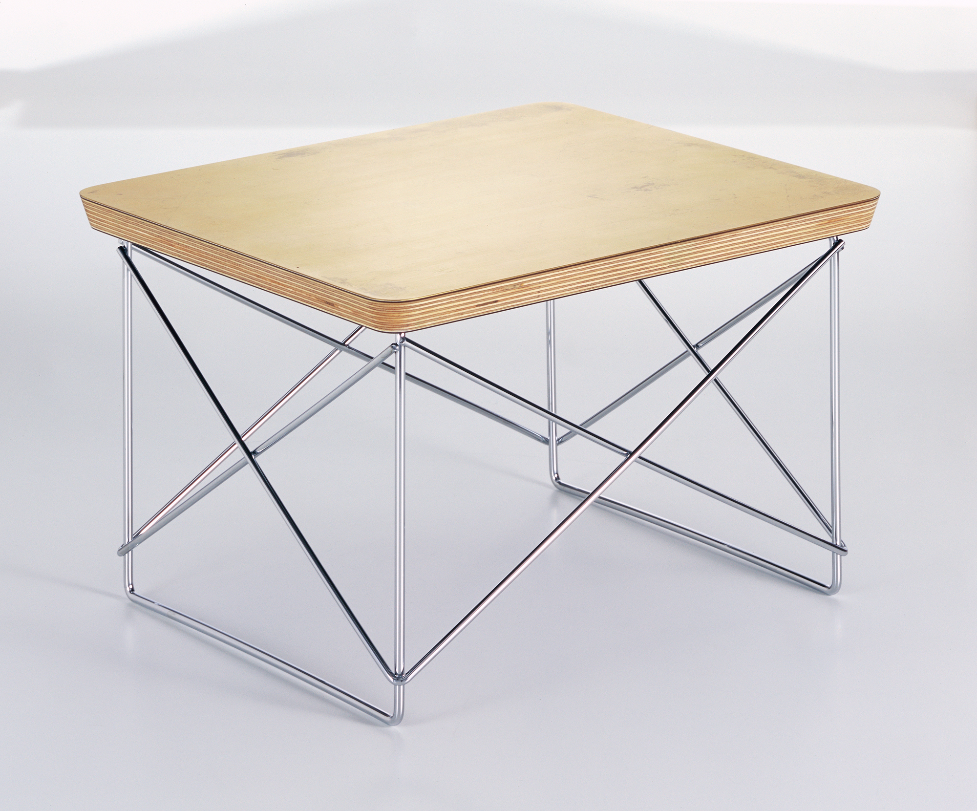 Occasional LTR Beistelltisch Blattgold Gestell verchromt Vitra EINZELSTÜCK