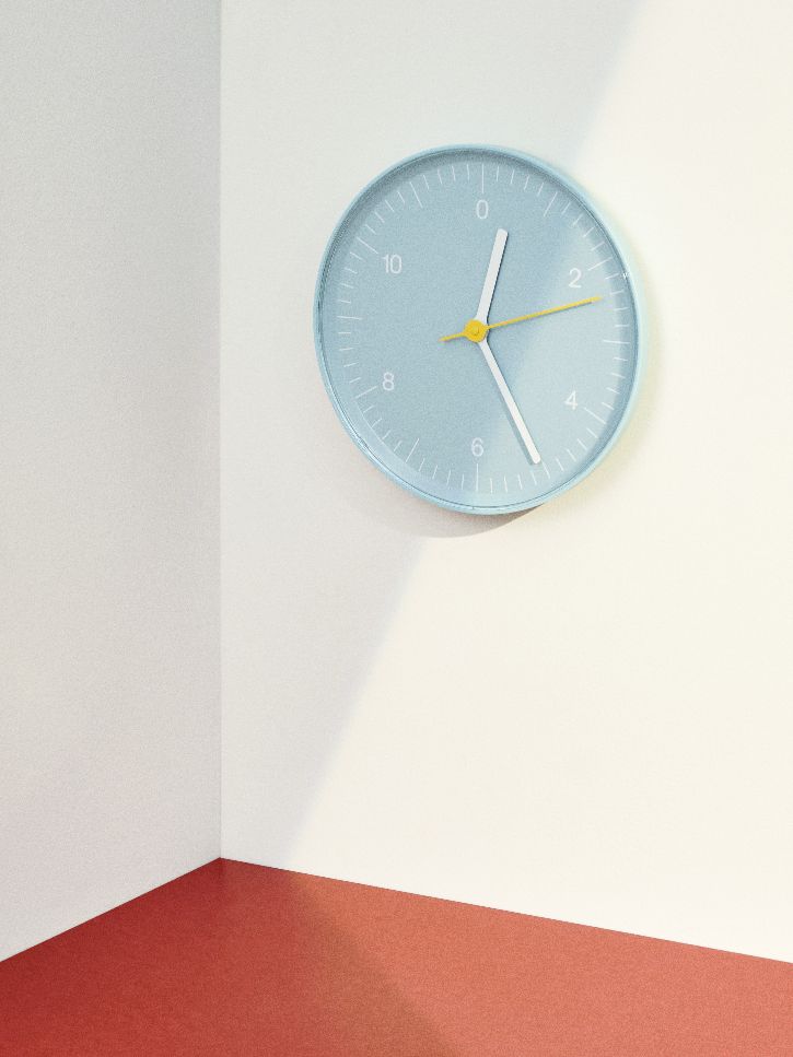 Wall Clock Wanduhr Hay Braun