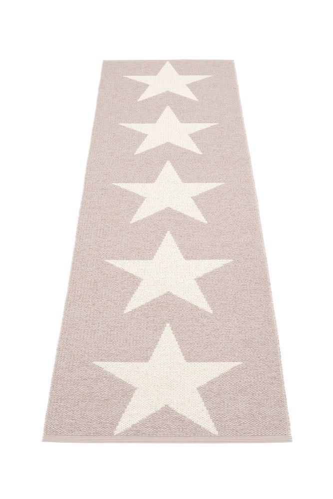 Viggo One Kunststoffteppich 70x250 cm Pappelina Pale rosa